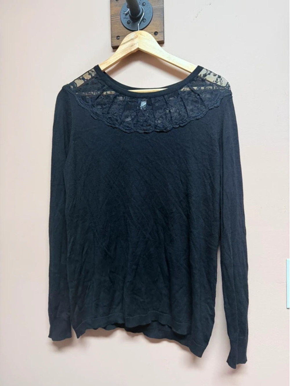 Black long sleeve blouse